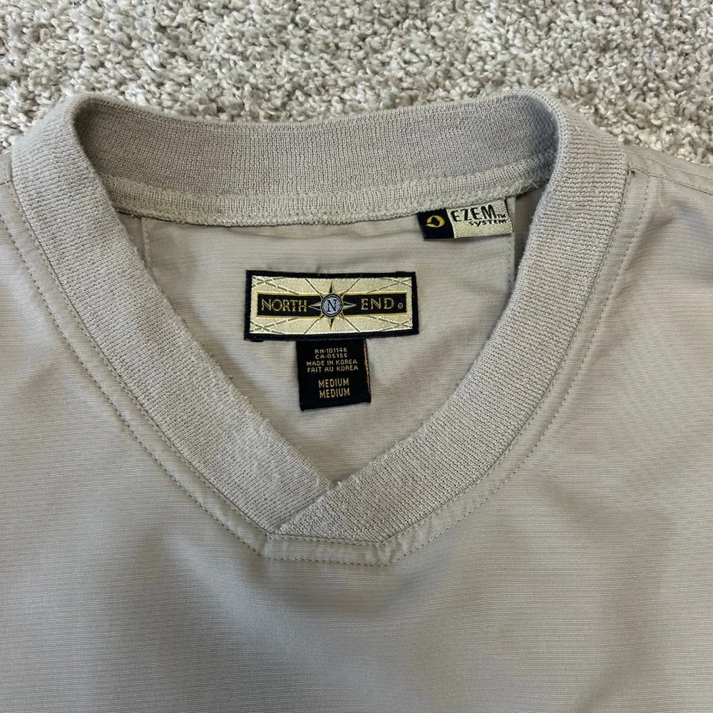Vintage Rolls-Royce Short Sleeve Windbreaker Pullover Men Siz Medium Golf Preppy